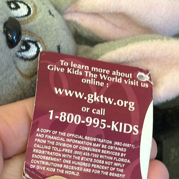 Give Kids the World Village 2014 Mayor Clayton Plush Bunny Rabbit 11" NEW NWT - Picture 10 of 10